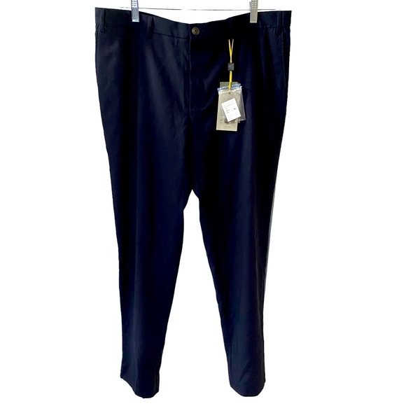 Canali Impeccable Navy Blue Flat Front Wool Trousers Size 38 R - Picture 3 of 15